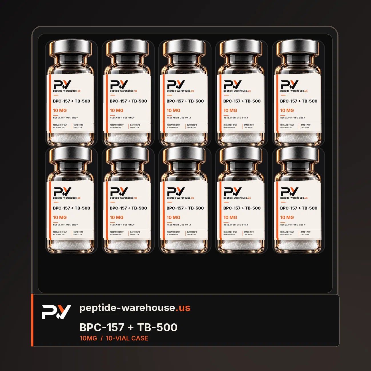BPC-157 + TB-500 Blend 10 mg 10-pack box