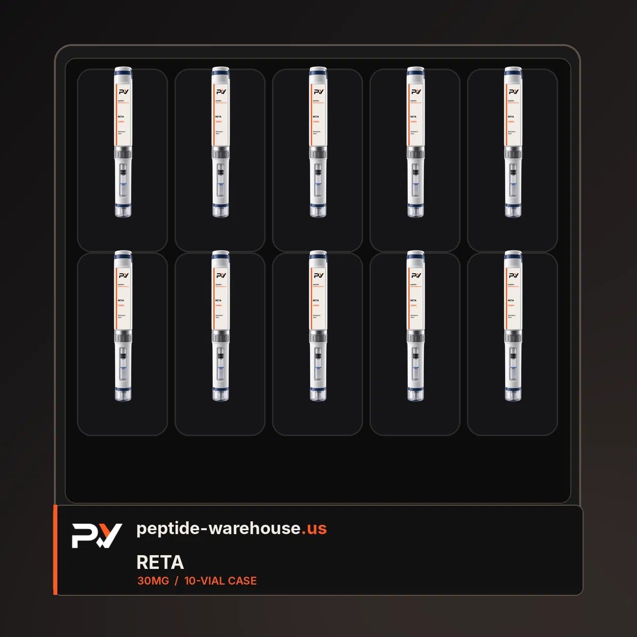 Retatrutide Dual pen 30 mg 10-pack box
