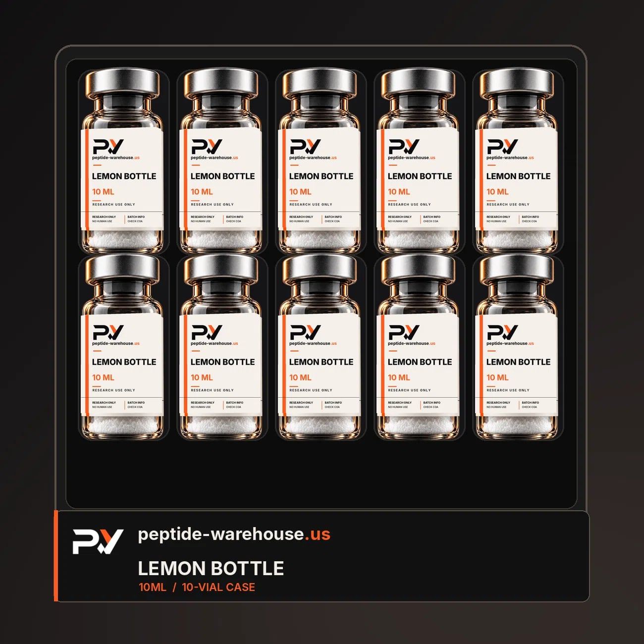 Lemon Bottle 10 mL 10-pack box