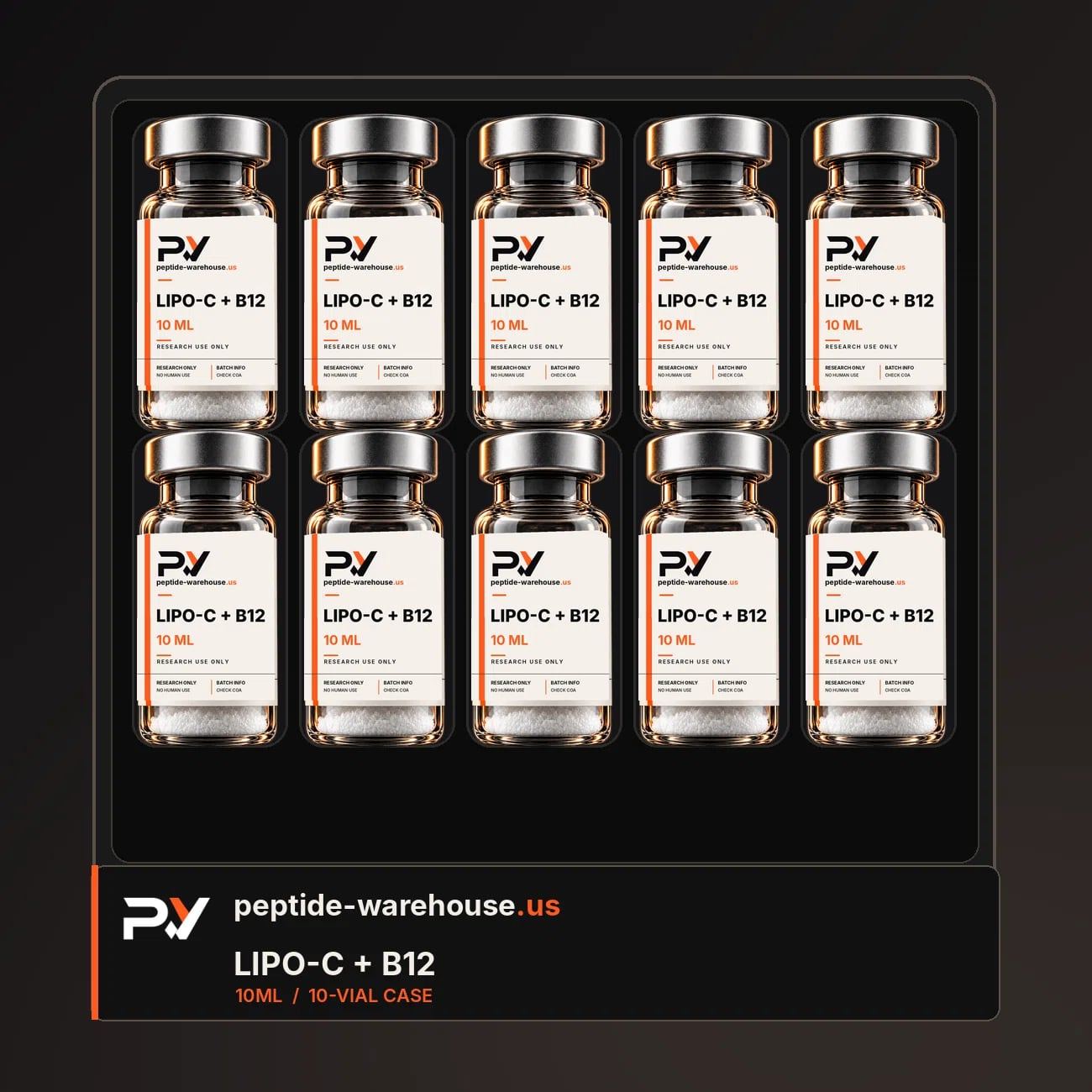 Lipo-C with B12 10 mL 10-pack box