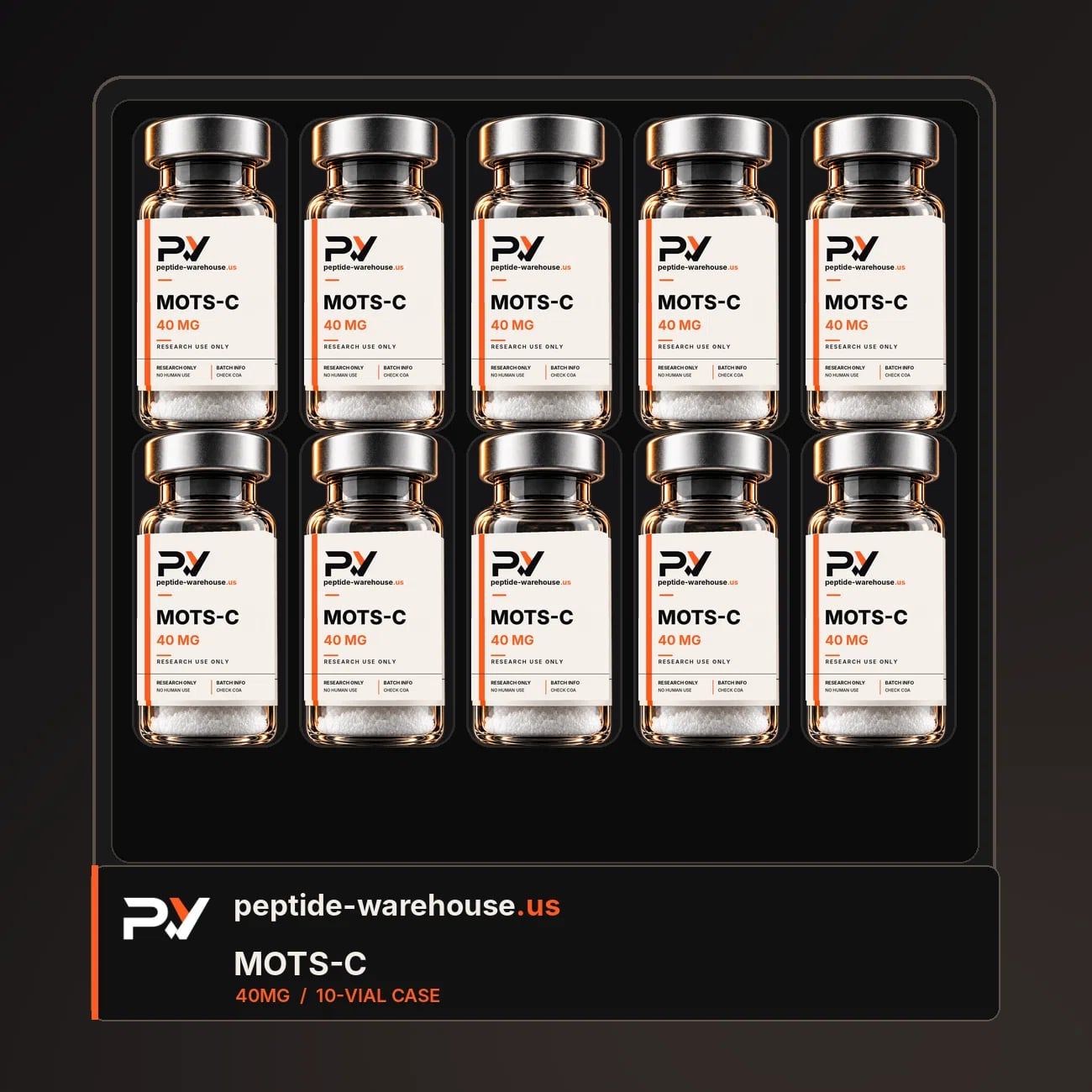 MOTS-c 40 mg 10-pack box