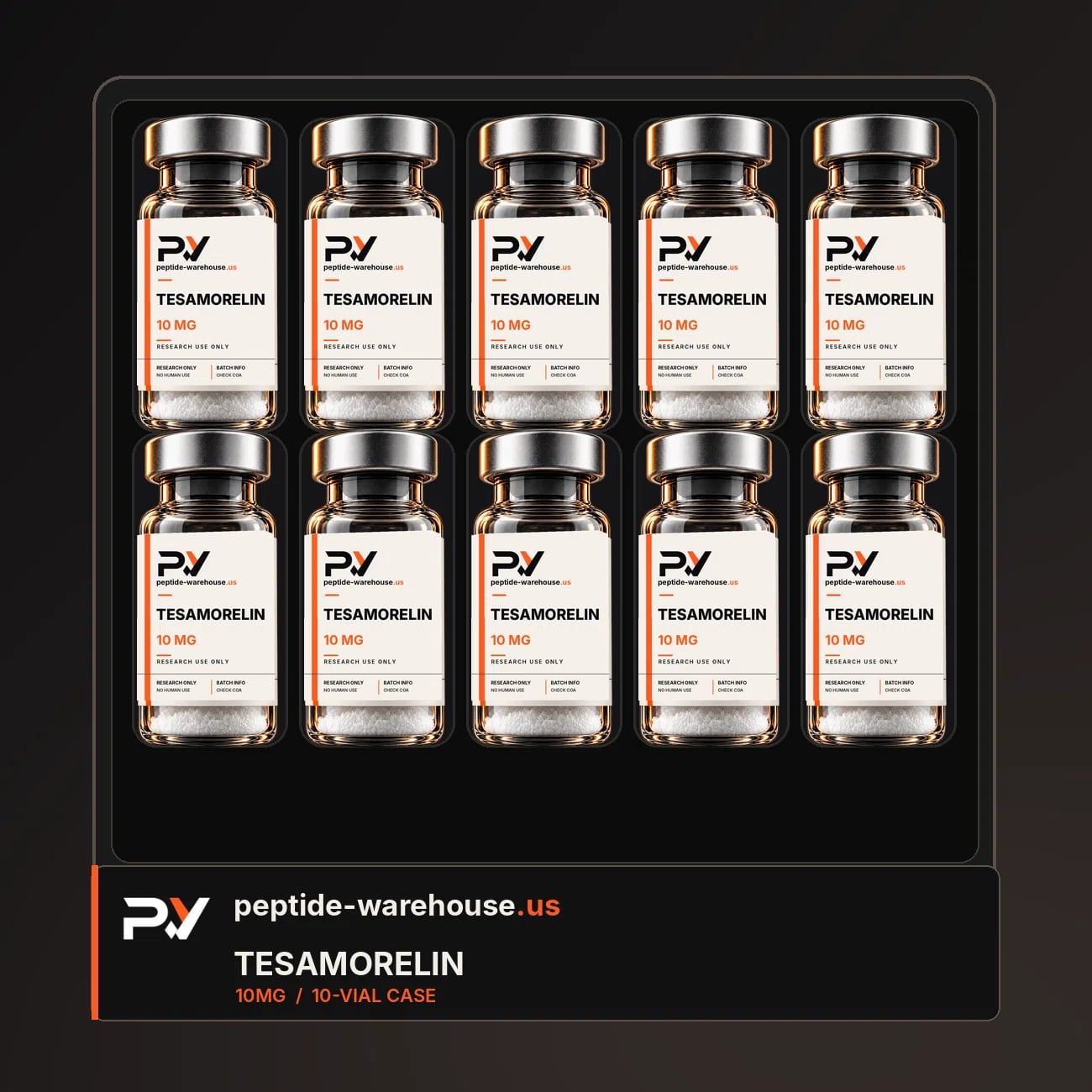Tesamorelin 10 mg 10-pack box